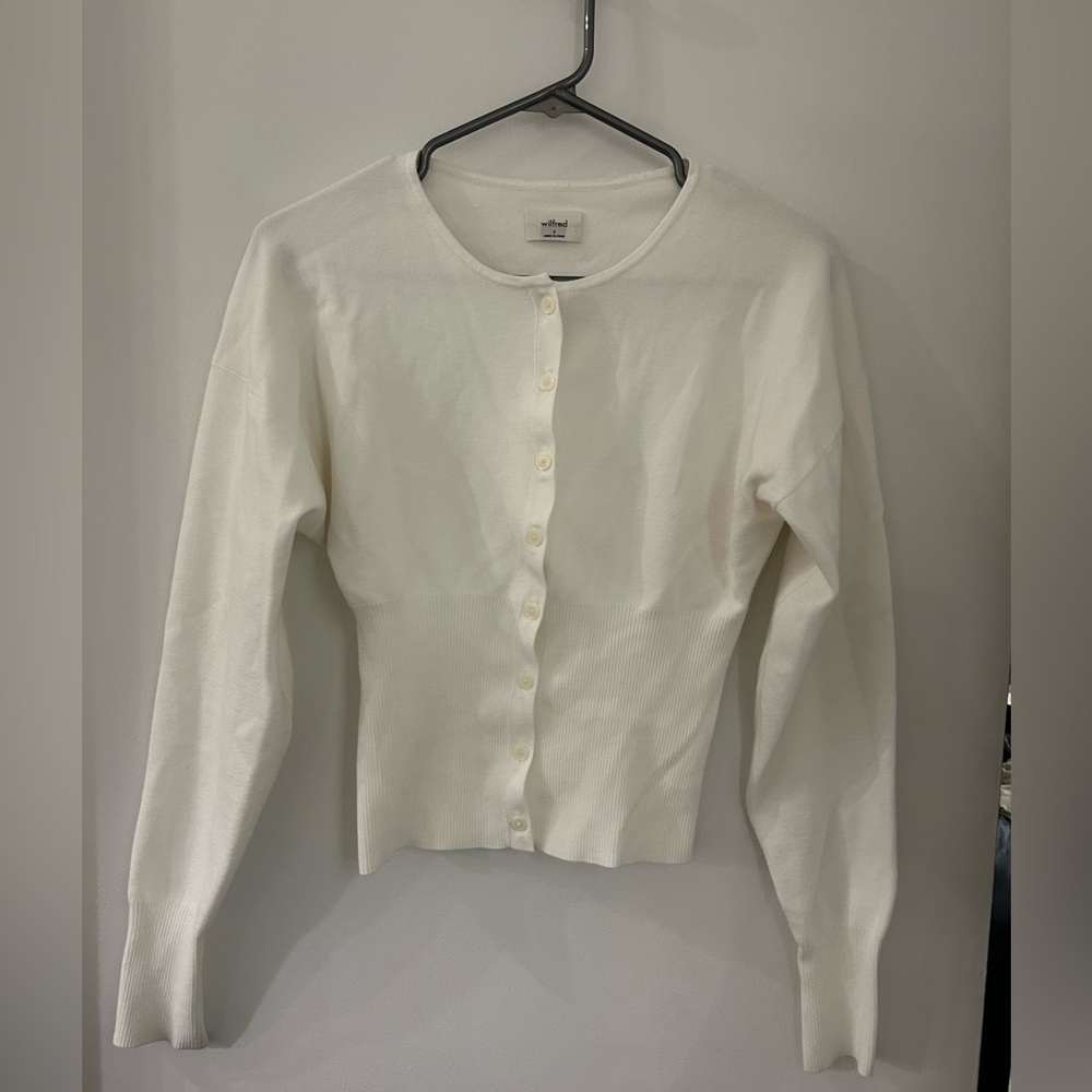 Wilfred Cream Golightly Button-Up Cardigan